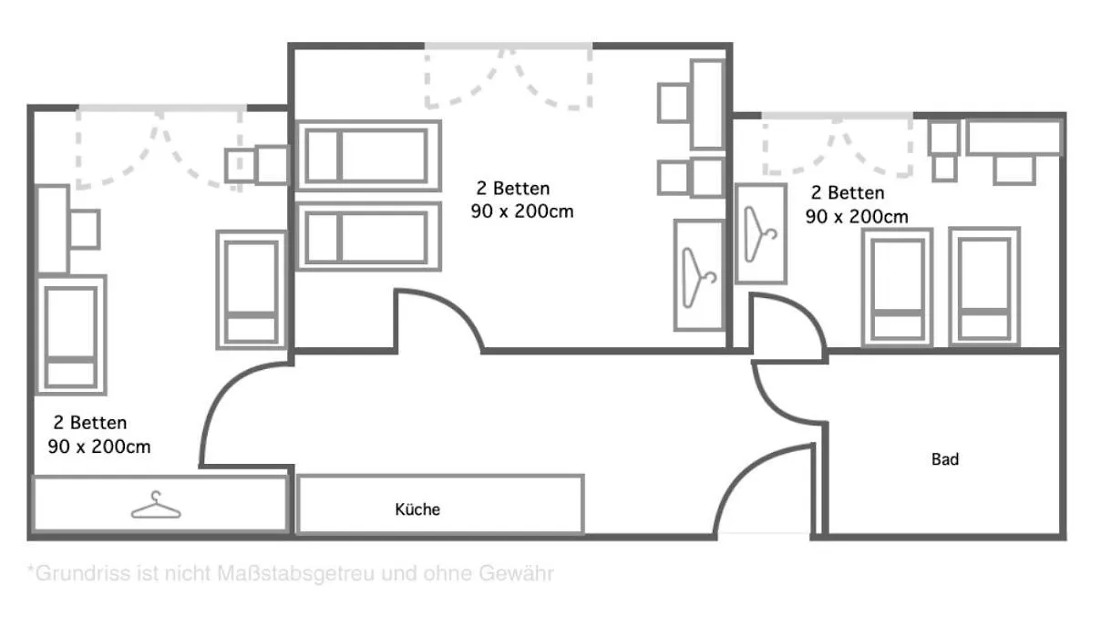 3 Zimmer Apartment Mit 6 Einzelbetten In Der Land Of Living Kelheim